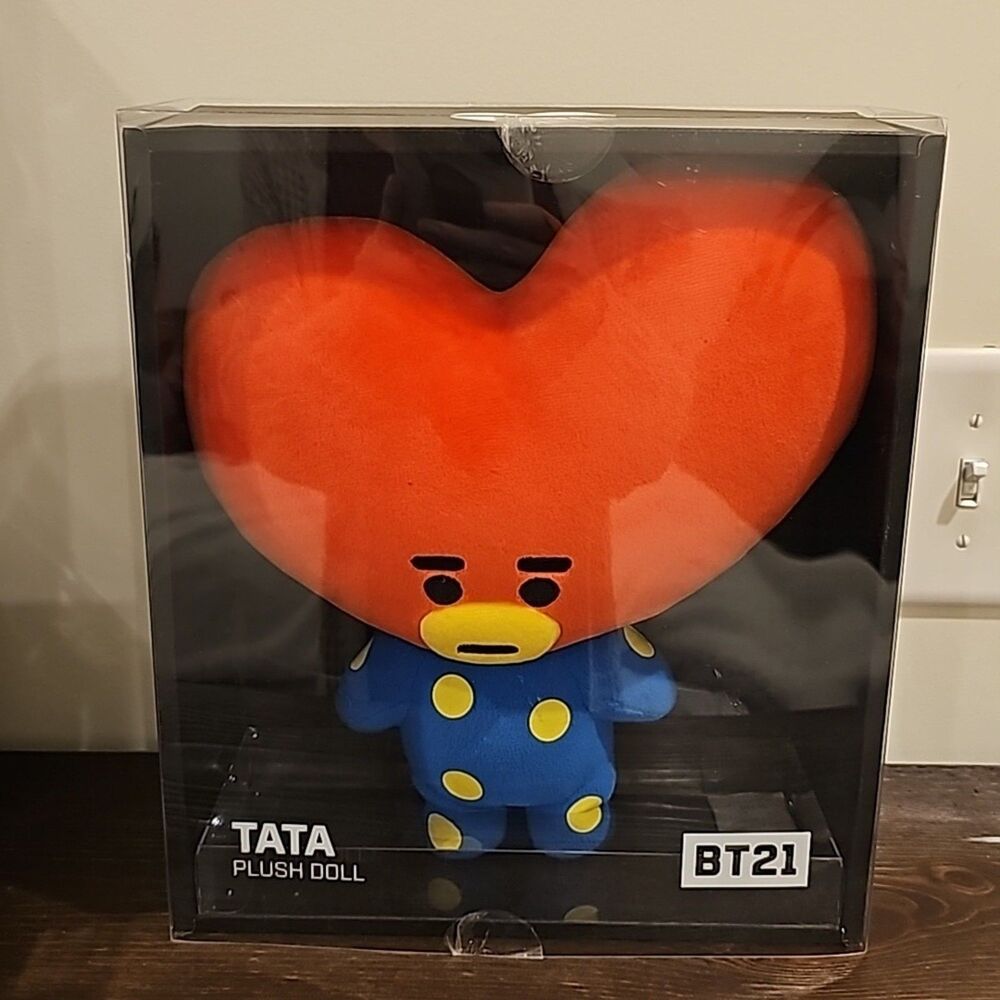 BT21 TATA Plush Doll 12” BTS V Taehyung Official Line Friends Kpop Opened Box